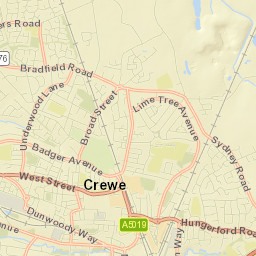Crewe Street Map