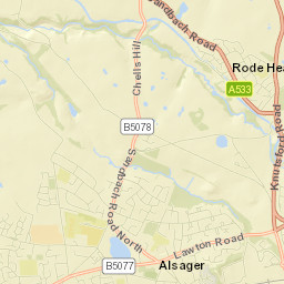 Rode Heath Street Map