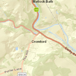 1 Mill Road, Cromford, Matlock, Derbyshire Street Map