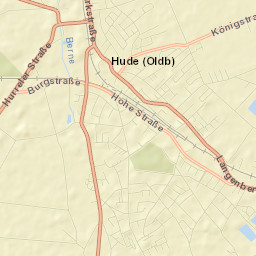 Hude Street Map