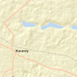 Kaczory Street Map