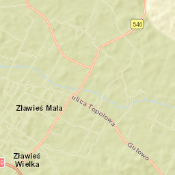 Zławieś Wielka Street Map