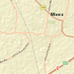 Mława Street Map