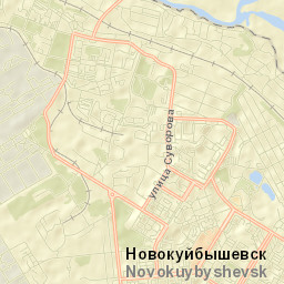 Novokuybyshevsk Street Map