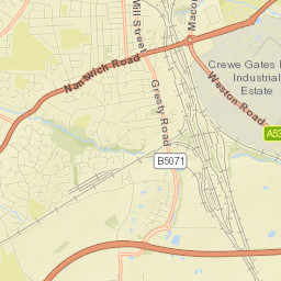 13 Rope Lane, Shavington, Crewe, Cheshire Street Map