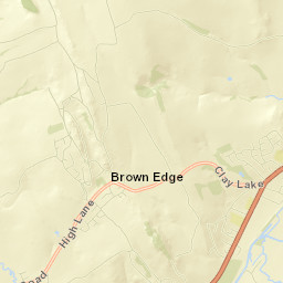 9 The Green, Brown Edge, Stoke-on-Trent Street Map