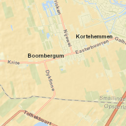Boornbergum Street Map