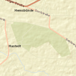 Hemsbünde Street Map