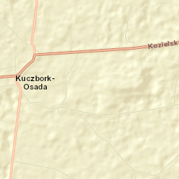 Kuczbork-Osada Street Map