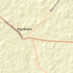 Szydłowo Street Map