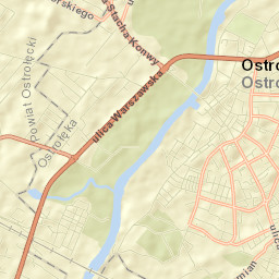 Ostrołęka Street Map
