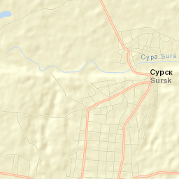 Sursk Street Map