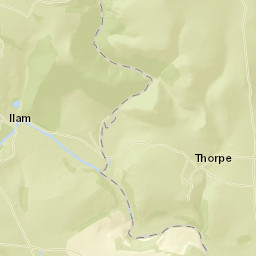 Ilam-Moor Ln, Peak District National Park, Ashbourne, Staffor Street Map