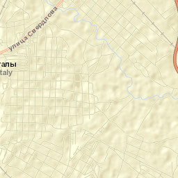 Kartaly Street Map