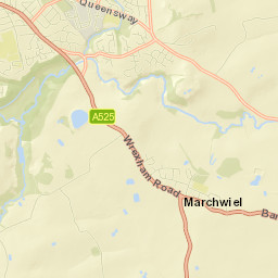 Marchwiel Street Map