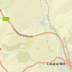 52 Hall Lane, Brinsley, Nottingham, Nottinghamshire Street Map