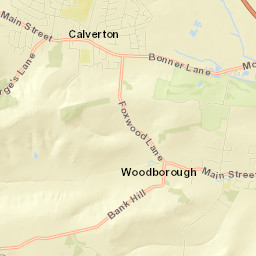 Foxwood Lane, Nottingham, Nottinghamshire Street Map