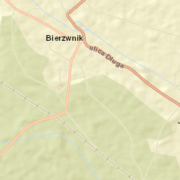 Bierzwnik Street Map