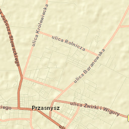 Przasnysz Street Map