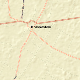 Krasnosielc Street Map