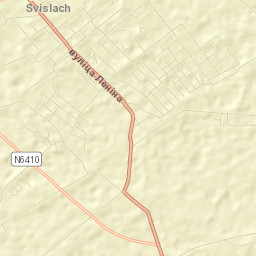 Svislach Street Map