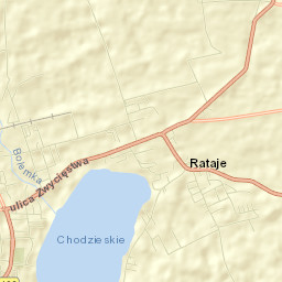 Chodzież Street Map