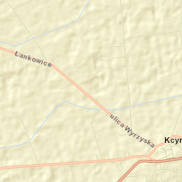 Kcynia Street Map