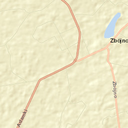 Zbójno Street Map