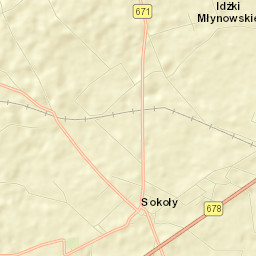 Sokoły Street Map