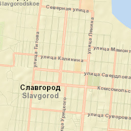 Slavgorod Street Map