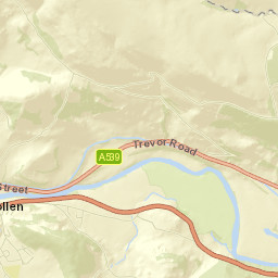 Panorama Walk, Llangollen, Denbighshire Street Map