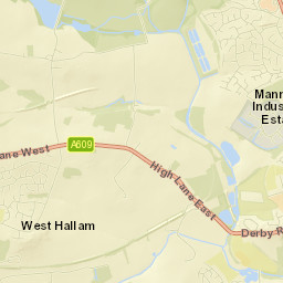 West Hallam Street Map