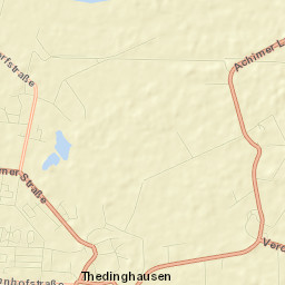 Thedinghausen Street Map