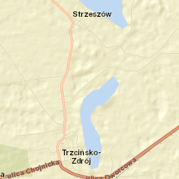 Trzcińsko Zdrój Street Map