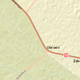 Obrowo Street Map