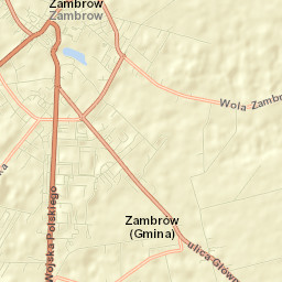 Zambrów Street Map