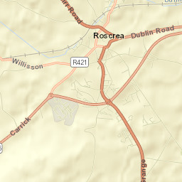 Roscrea Street Map