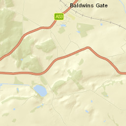Sandyfields, Newcastle, Staffordshire ST5 Street Map
