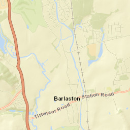 Barlaston Street Map
