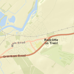 Radcliffe on Trent Street Map
