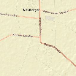 Neubörger Street Map