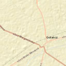 Gołańcz Street Map