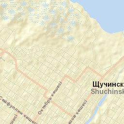 Shchuchinsk Street Map