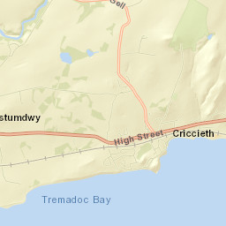 Criccieth Street Map