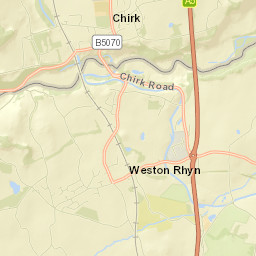 B4500, Chirk, Wrexham LL14, UK Street Map