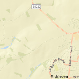 1 Garden Cottages, Radbourne, Ashbourne Street Map