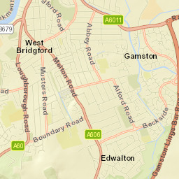 West Bridgford Street Map