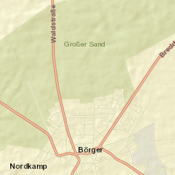 Börger Street Map