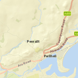 Pwllheli Street Map