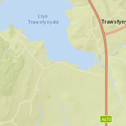 Trawsfynydd Street Map
